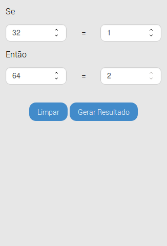 Regra de 3 HTML5