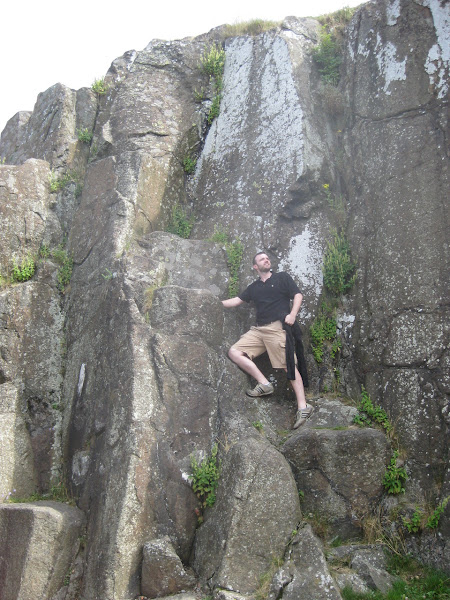 I think Joe has conquered some rocks at the Castle.