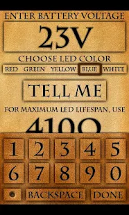 LED Resistor Calculator - screenshot thumbnail