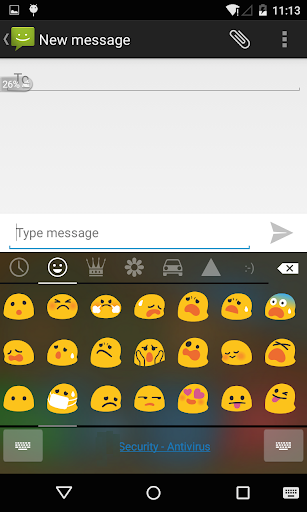 Emoji Keyboard - Black Flat