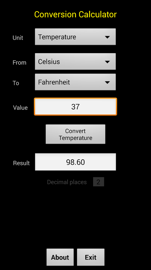 Conversion Calculator Android Apps on Google Play