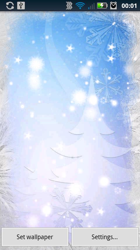 Christmas Snowflakes Screen 2