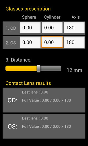 Contact Lens Calculator