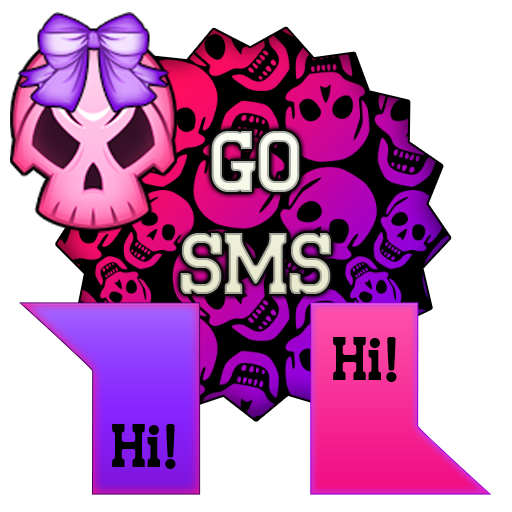 GO SMS - Glam Skullz 4 LOGO-APP點子