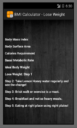 BMI Calculator - Lose Weight