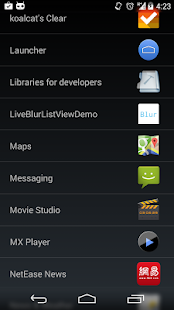 LiveBlurListView Demo Screenshots 0