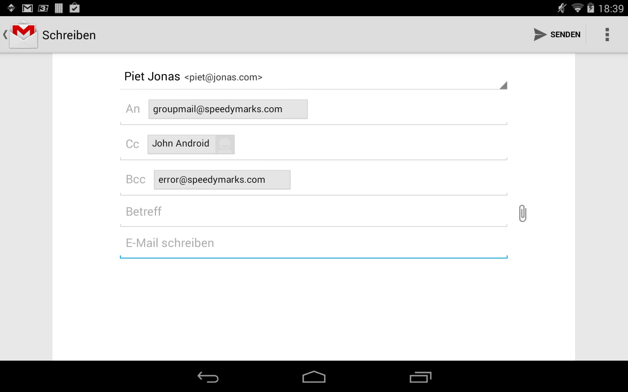   Group Mail – Capture d'écran 