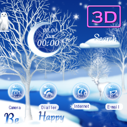 CUKI Theme [3D]White Landscape LOGO-APP點子