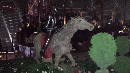 Knight on Wooden Horse Statue