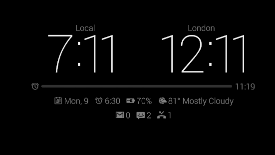 Dock Clock Plus (Night/Desk) - screenshot thumbnail