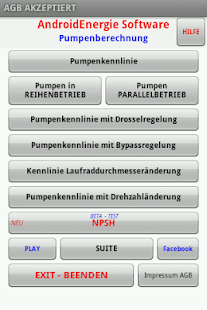 Pumpenberechnung und NPSH Screenshots 0