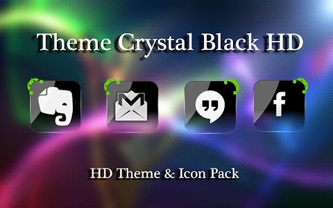 Screenshot Theme Crystal Black Flat HD v12
