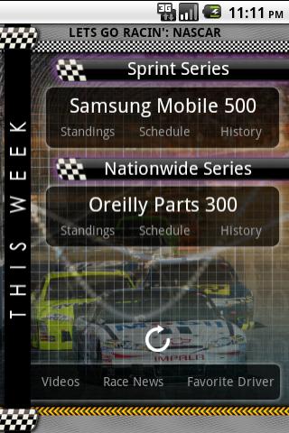 Android application Live Nascar: Ultimate Edition screenshort