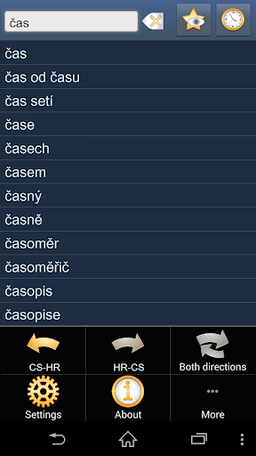 Czech Croatian dictionary +