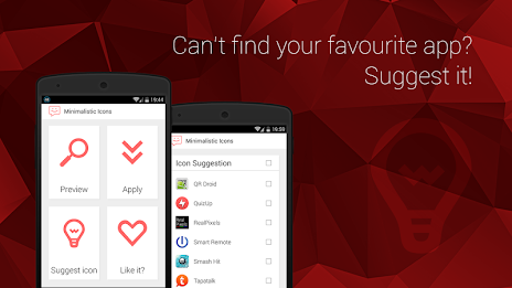 Minimalistic Icons | Red poster 14