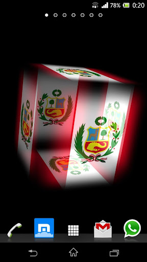 3D Peru Cube Flag LWP