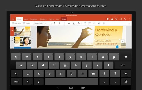 PowerPoint for Tablet - screenshot 