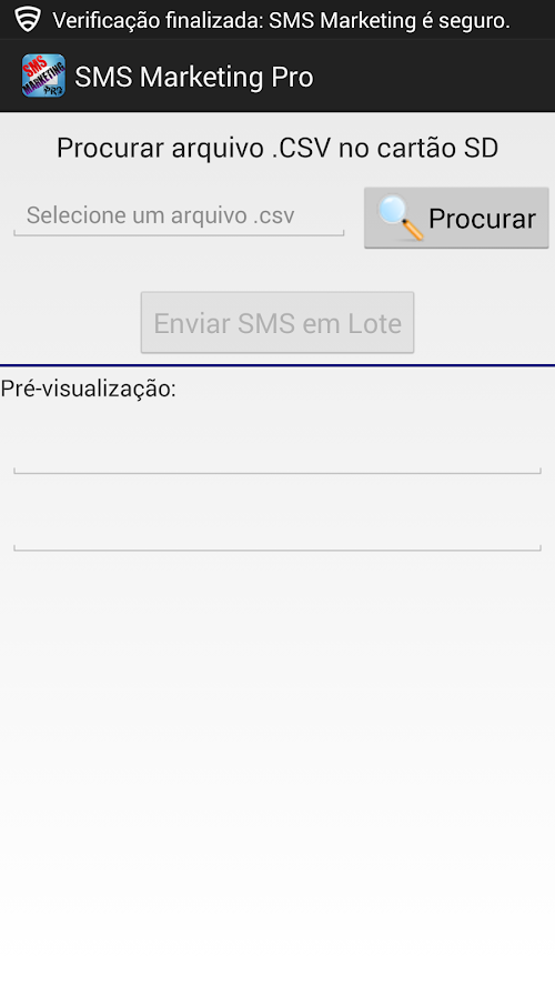 Android application SMS Marketing Pro screenshort