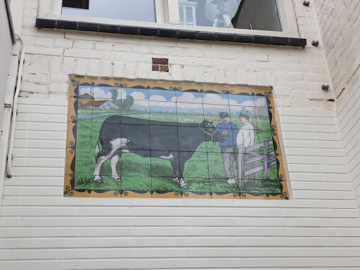 Cow And Farmer Tile