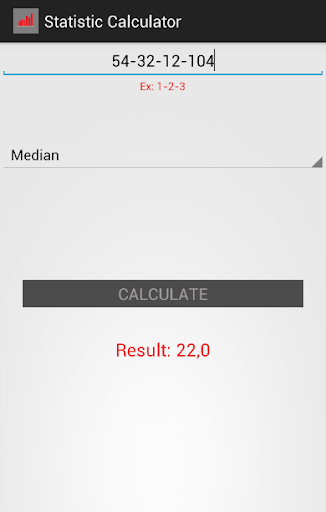 Statistics Calculator ++