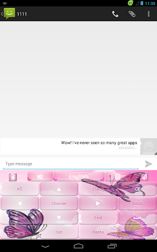 免費下載個人化APP|粉红色的蝴蝶键盘 app開箱文|APP開箱王