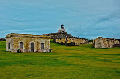 Fort San Felipe del Morro in Old San Juan, Puerto Rico, a UNESCO World Heritage Site. 