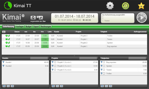 Kimai Time Tracker