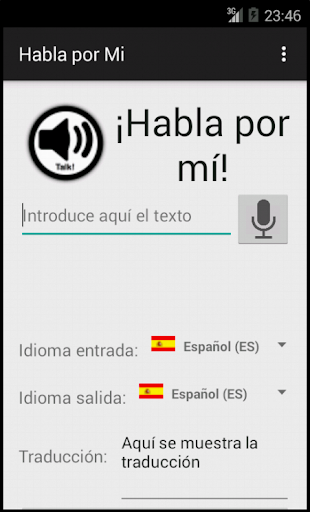 Habla por mí Intérprete móvil