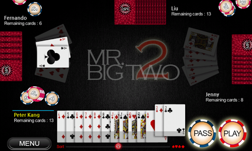 Mr. Big Two - Card game Screen 3