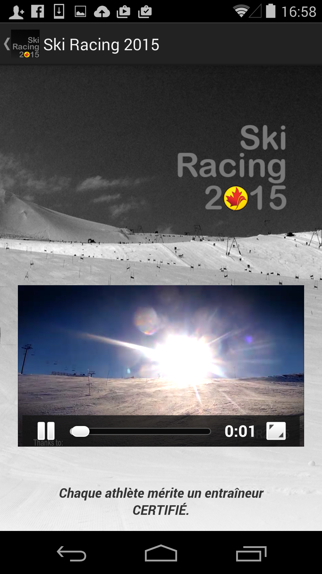 Android application Ski Racing 2015 screenshort