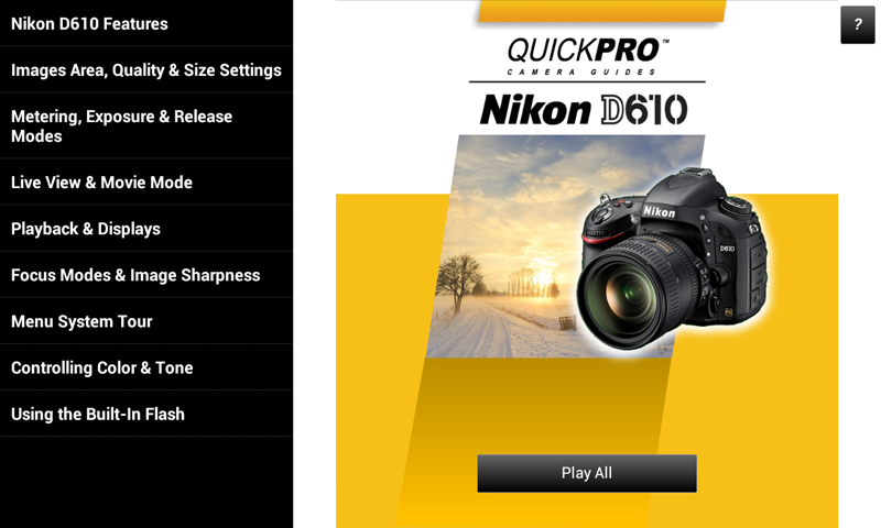 Guide to Nikon D610 Screen 2