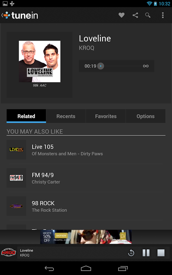 TuneIn Radio screenshot
