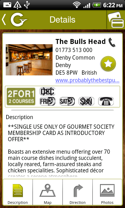 Gourmet Society Screen 3