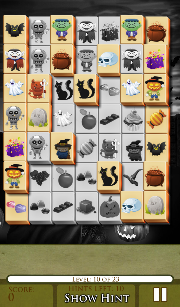 Mahjong - Happy Halloween Screen 1