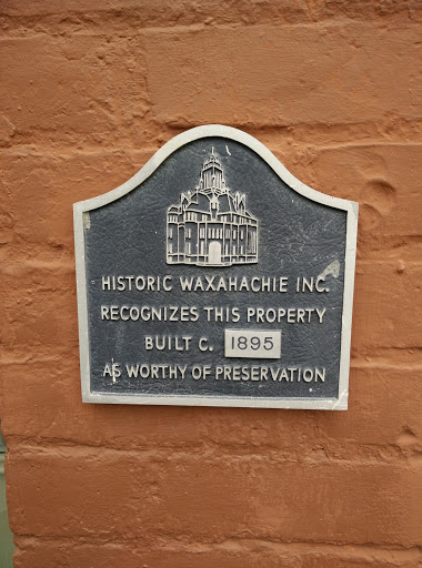 1895 Preservation Plaque At Mosaic Madness 
