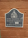 1895 Preservation Plaque At Mosaic Madness 