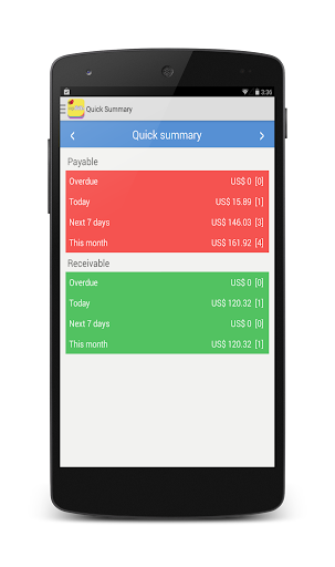 myBills with sync