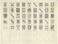 Namen en wapens in het vorstendom Gelre en het graafschap Zutphen, blad links midden