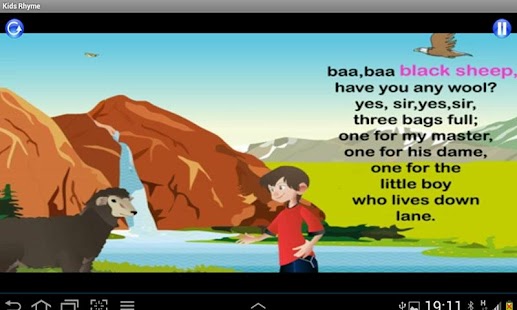 Kids Rhyme Baa Baa Black Sheep Screenshots 1