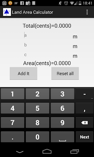 Land Area Calculator