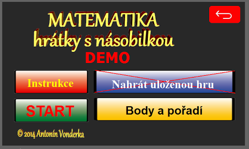 Hrátky s násobilkou - DEMO