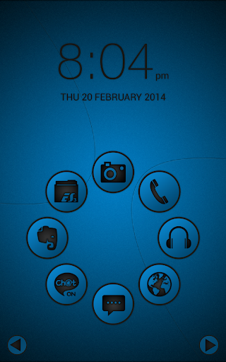 Smart launcher theme SoftBlue