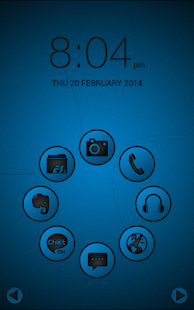 Smart launcher theme SoftBlue