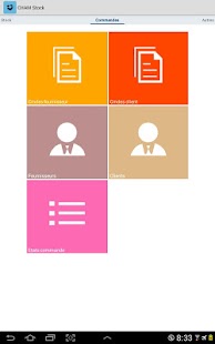 Gestion de stock et commandes Screen 2