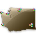 Washington Fishing Map - 13.5K