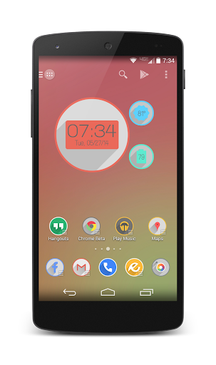 Velour Clock LITE UCCW Skin