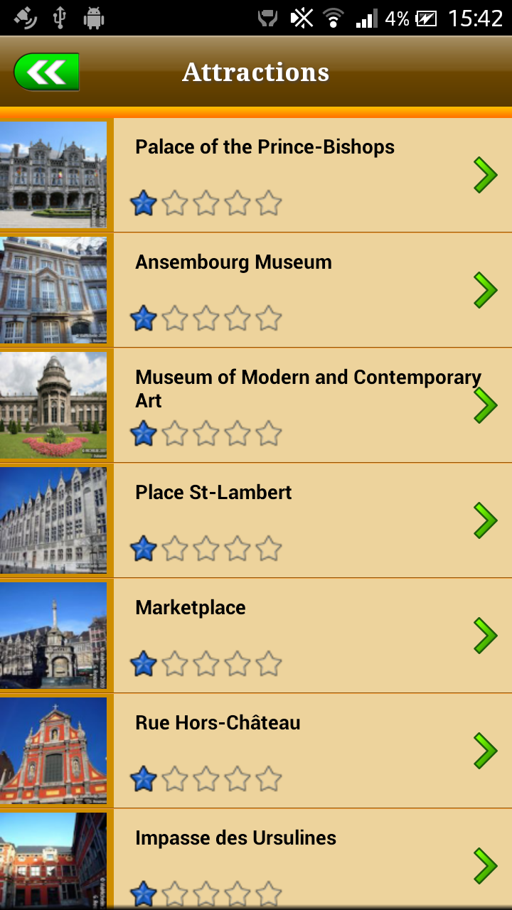 Liege Offline Map Guide Screen 3