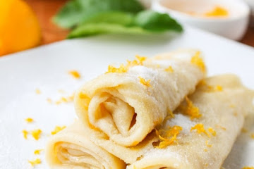 Meyer Lemon and Cardamom Crepes