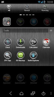 Free Download Chrome Rings Go Launcher Theme APK
