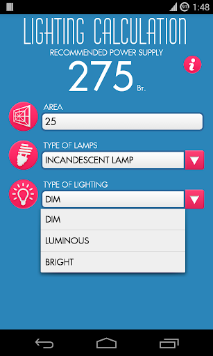 Calculator of illumination